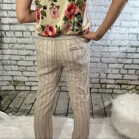 VINCE CAMUTO Light Stone Stripe Linen Pant XS - Picture 13 of 16